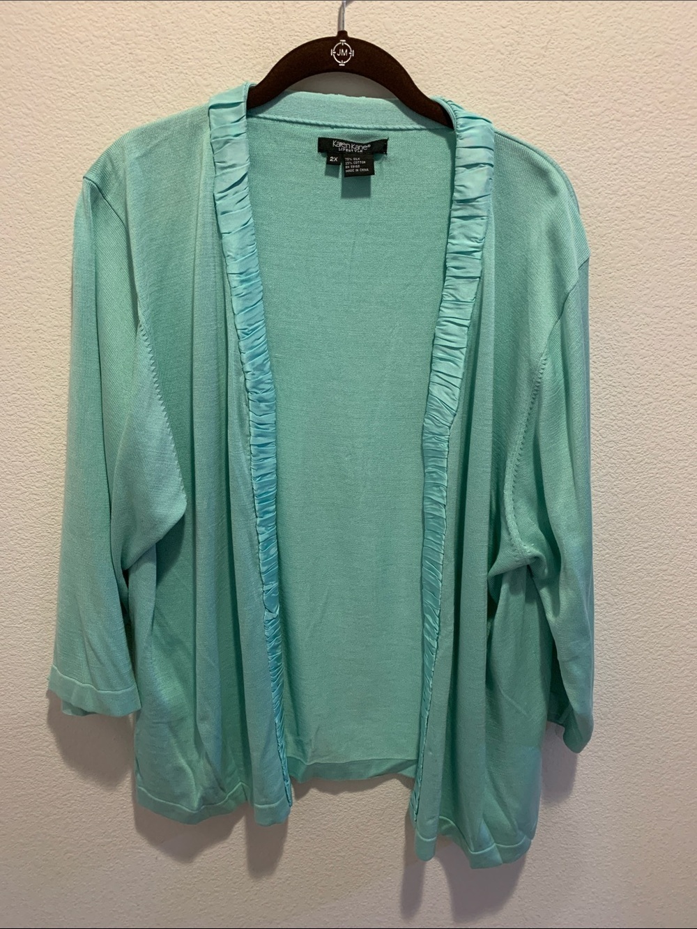 Karen Kane Mint Green Knit Top